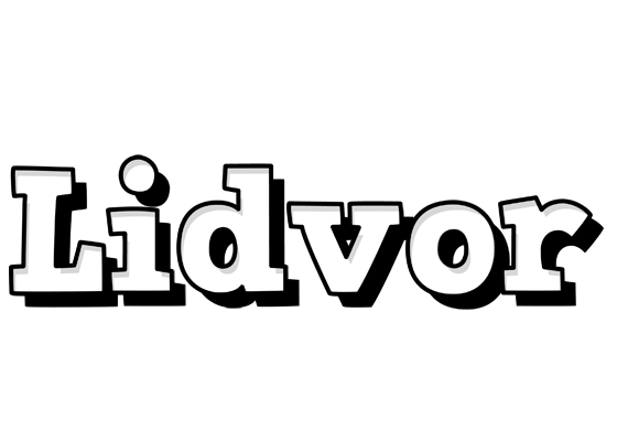 Lidvor snowing logo