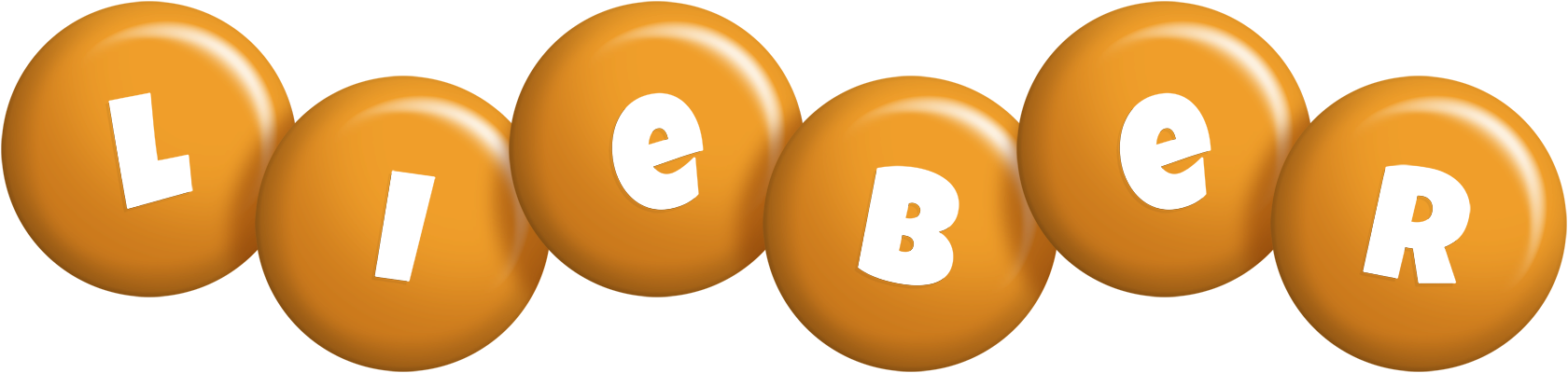 Lieber candy-orange logo
