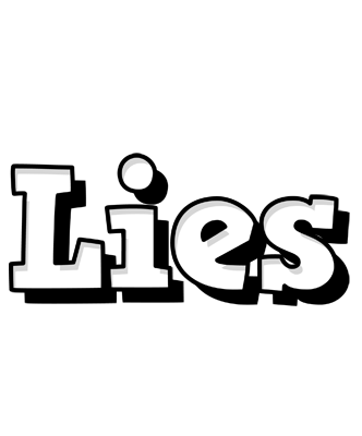 Lies snowing logo