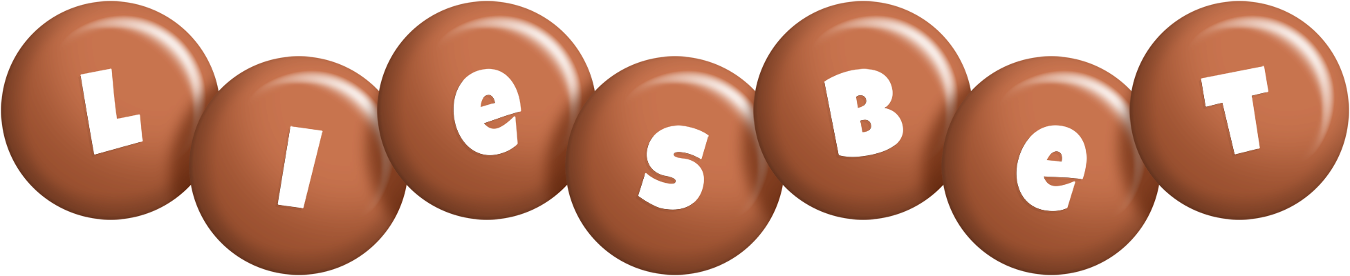 Liesbet candy-brown logo