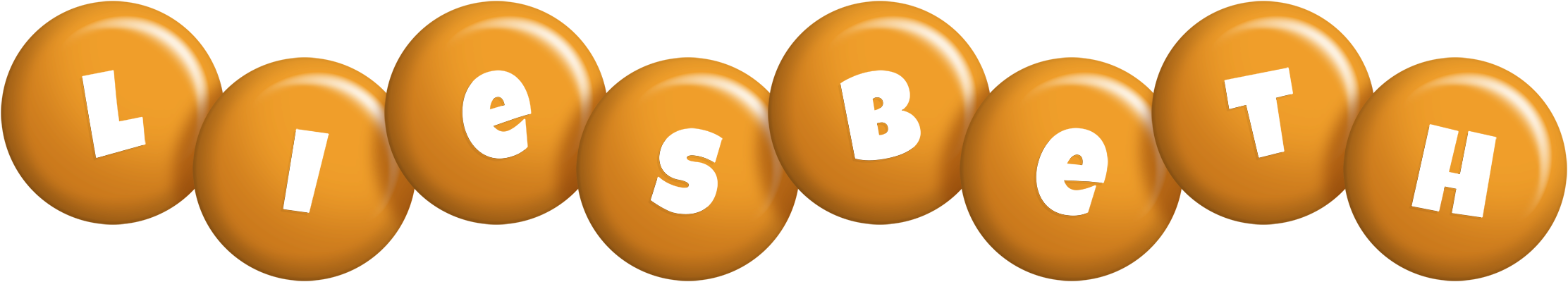 Liesbeth candy-orange logo