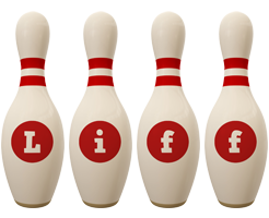 Liff bowling-pin logo