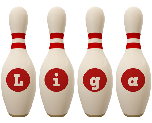 Liga bowling-pin logo
