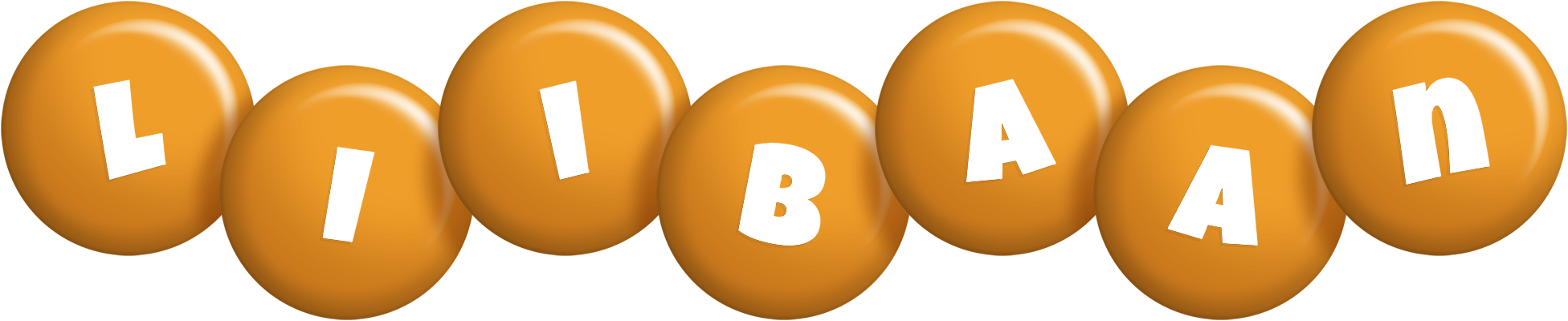 Liibaan candy-orange logo