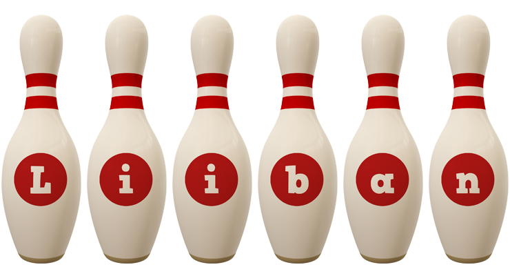 Liiban bowling-pin logo