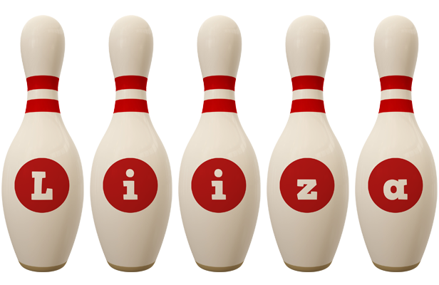 Liiza bowling-pin logo