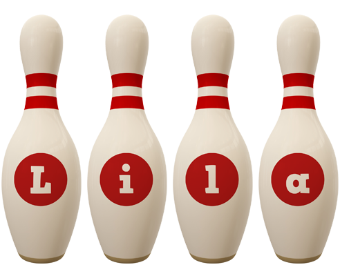 Lila bowling-pin logo