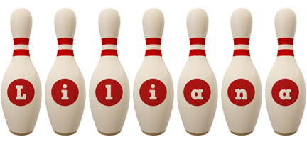 Liliana bowling-pin logo