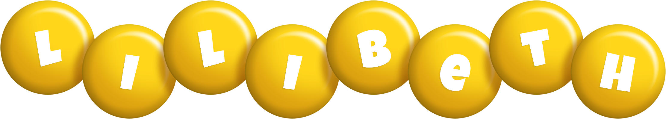 Lilibeth candy-yellow logo
