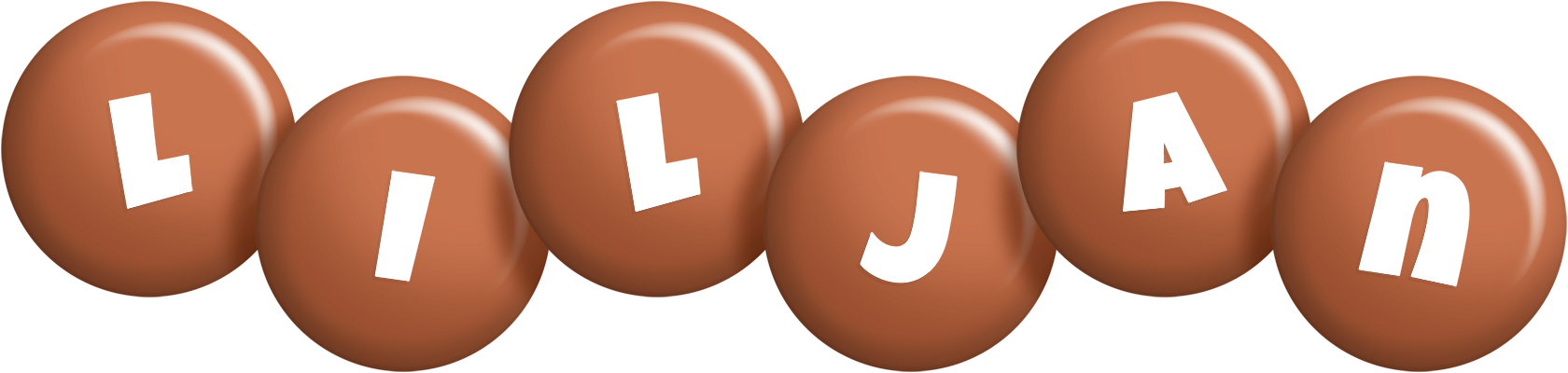 Liljan candy-brown logo