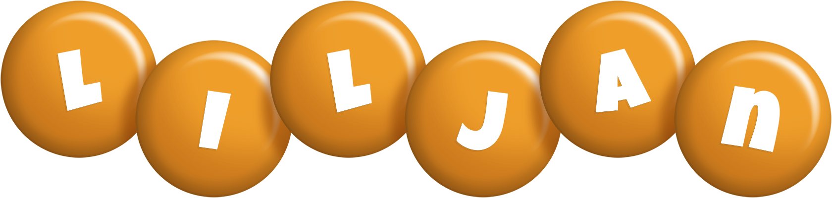Liljan candy-orange logo