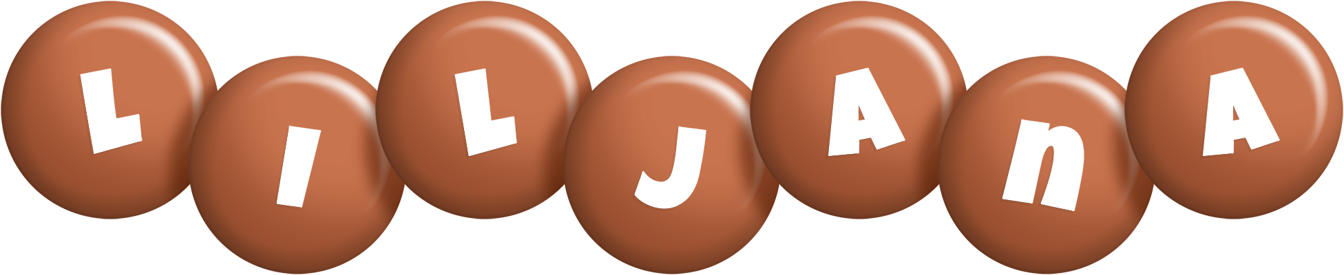 Liljana candy-brown logo