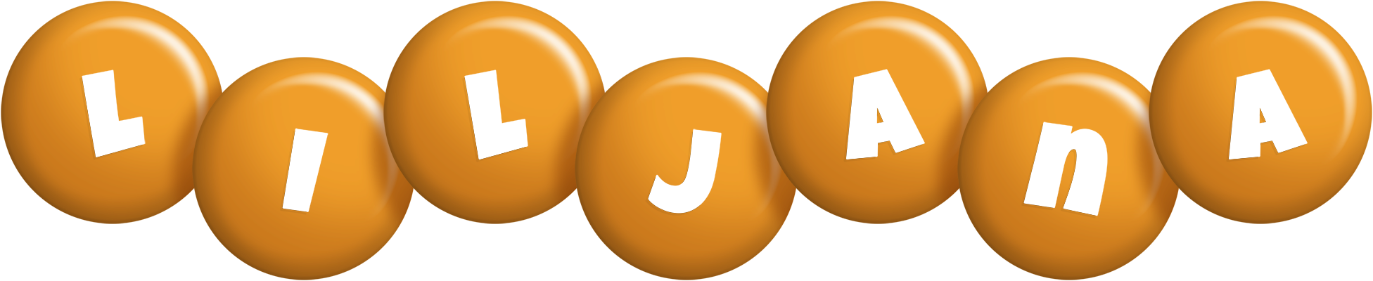 Liljana candy-orange logo