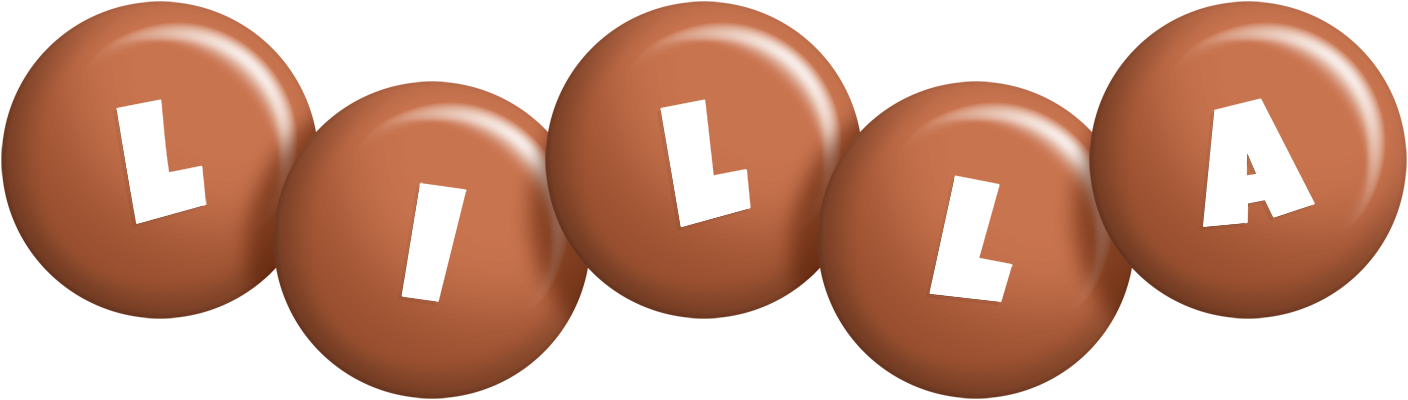 Lilla candy-brown logo