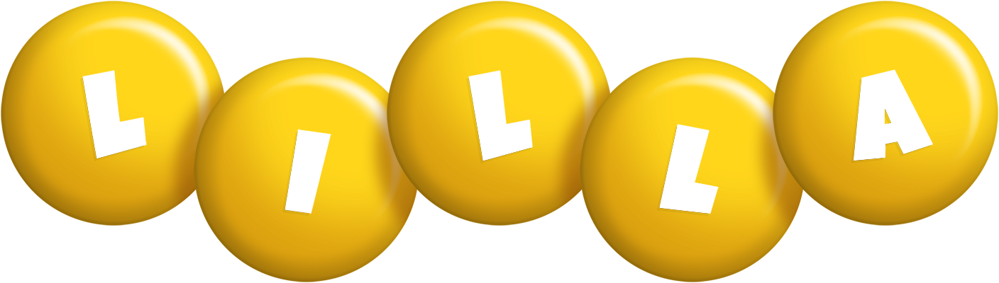 Lilla candy-yellow logo