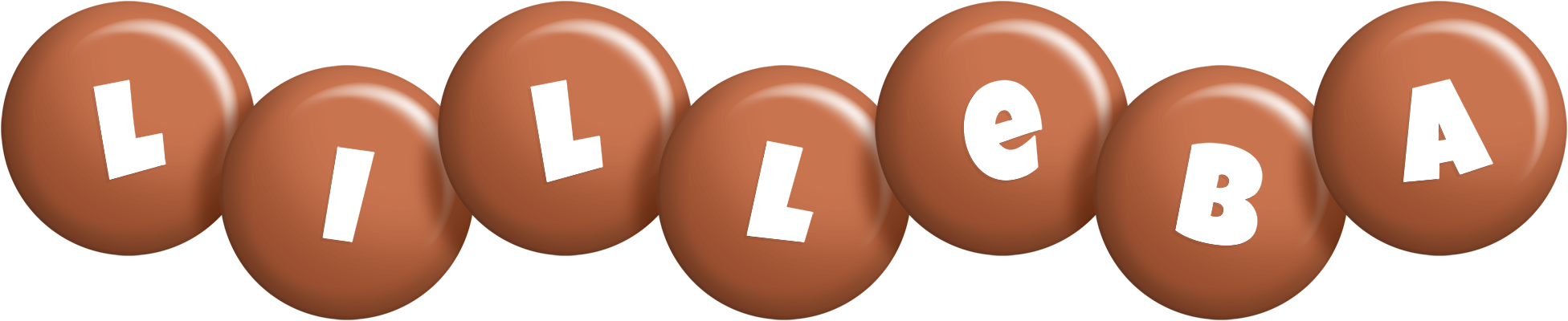 Lilleba candy-brown logo