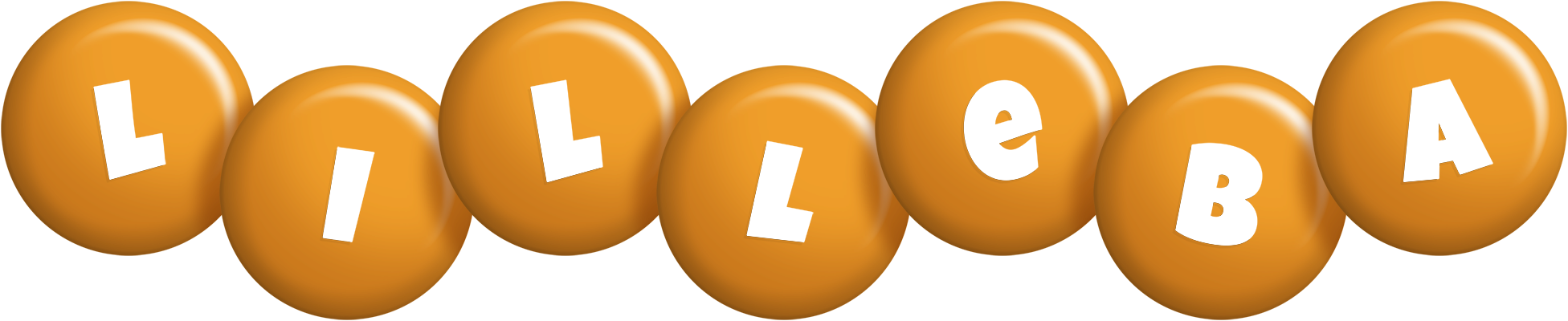 Lilleba candy-orange logo