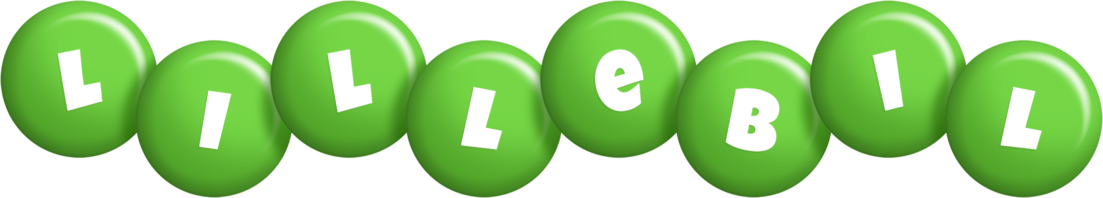 Lillebil candy-green logo