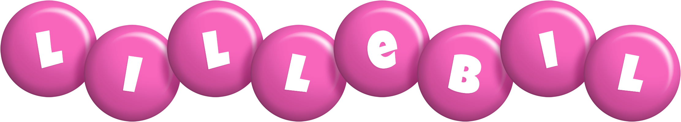 Lillebil candy-pink logo
