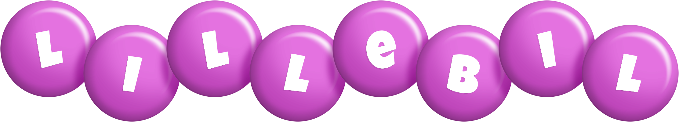 Lillebil candy-purple logo