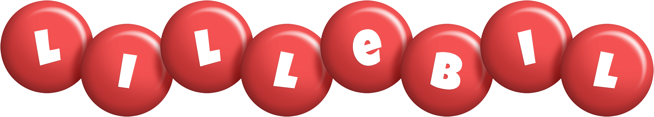 Lillebil candy-red logo