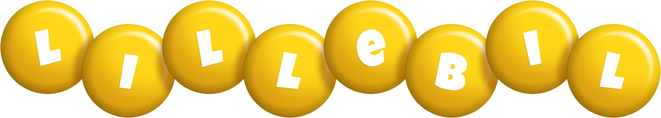 Lillebil candy-yellow logo