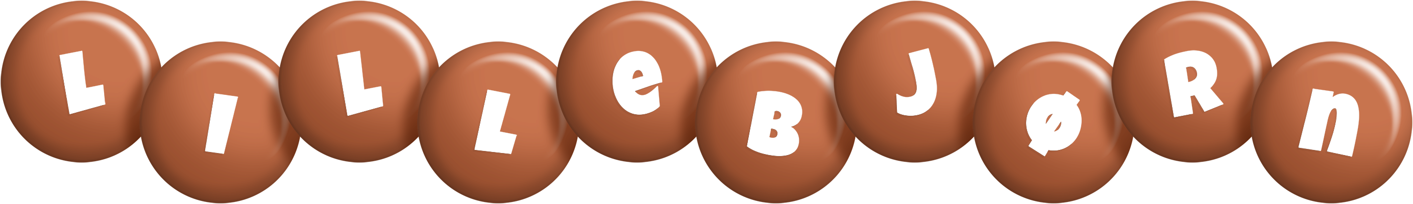 Lillebjørn candy-brown logo