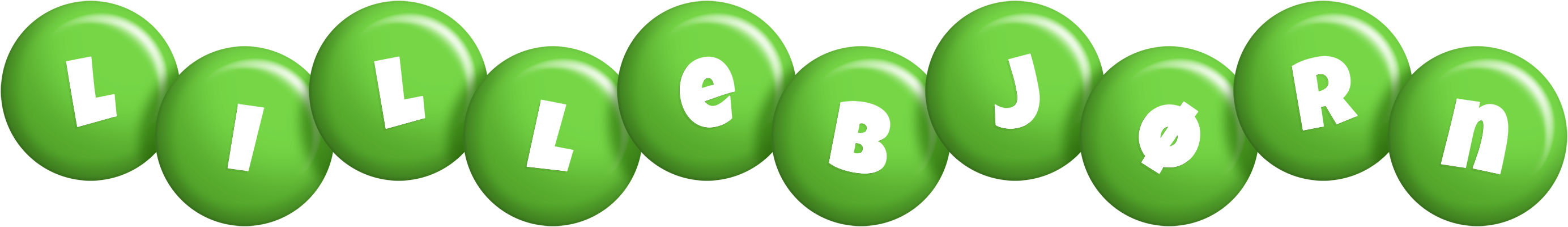 Lillebjørn candy-green logo
