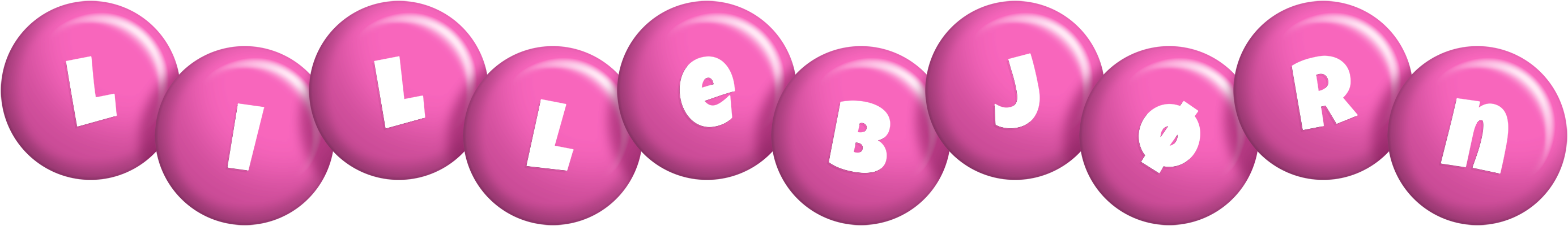 Lillebjørn candy-pink logo