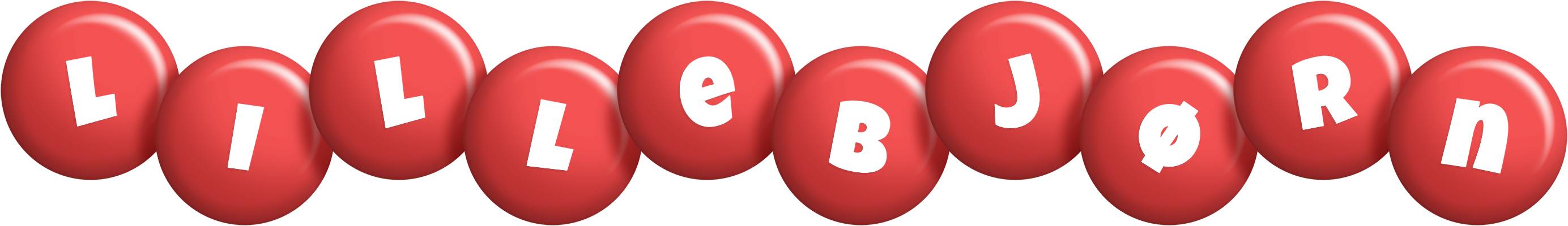 Lillebjørn candy-red logo