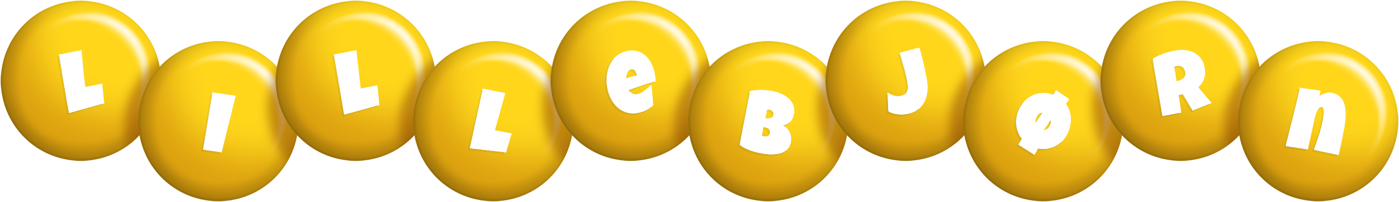 Lillebjørn candy-yellow logo