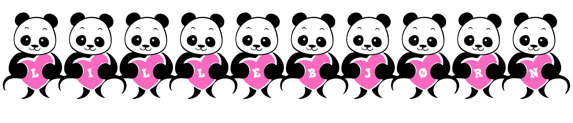 Lillebjørn love-panda logo