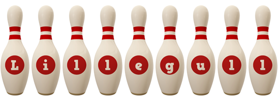 Lillegull bowling-pin logo