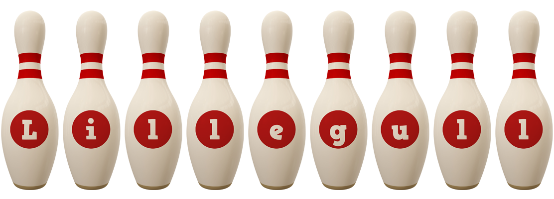 Lillegull bowling-pin logo