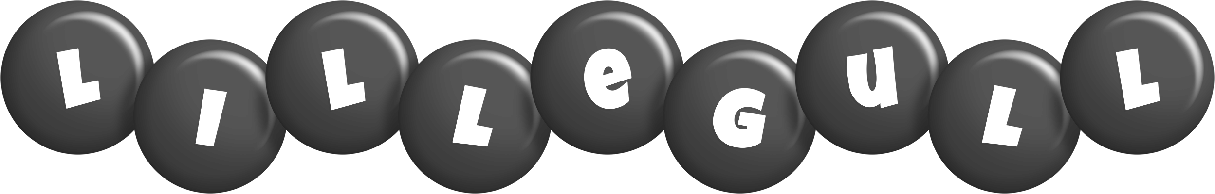 Lillegull candy-black logo