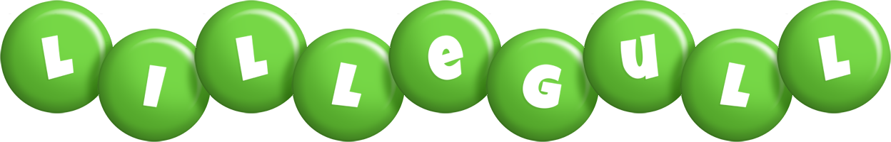 Lillegull candy-green logo