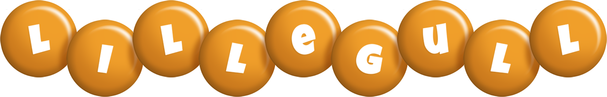 Lillegull candy-orange logo