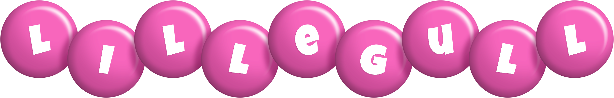 Lillegull candy-pink logo