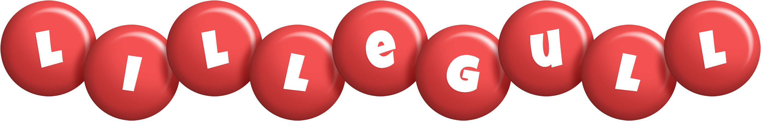 Lillegull candy-red logo