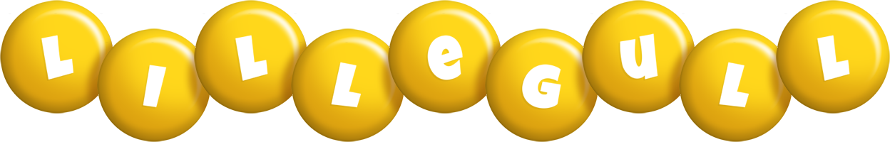 Lillegull candy-yellow logo
