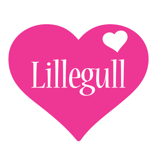 Lillegull love-heart logo
