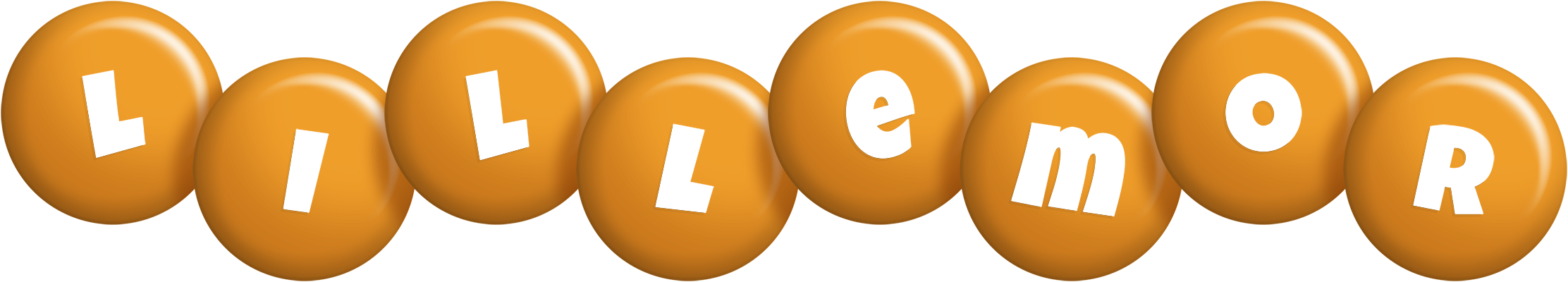 Lillemor candy-orange logo
