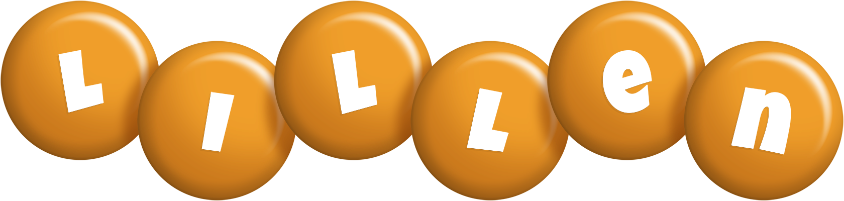 Lillen candy-orange logo