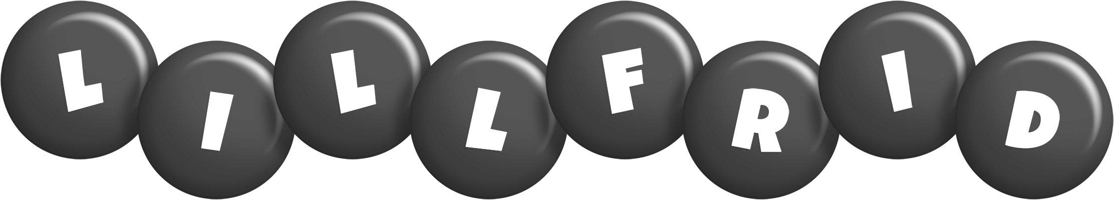 Lillfrid candy-black logo