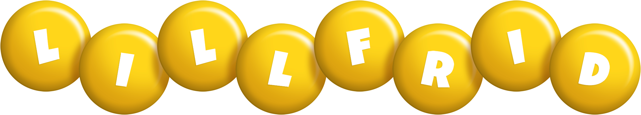 Lillfrid candy-yellow logo