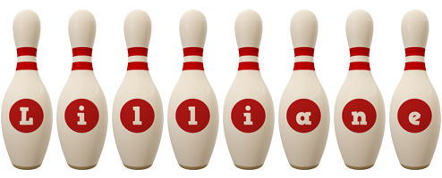 Lilliane bowling-pin logo