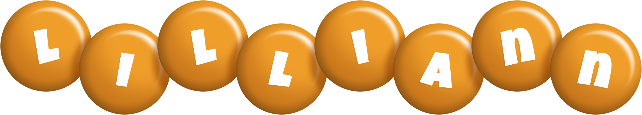 Lilliann candy-orange logo