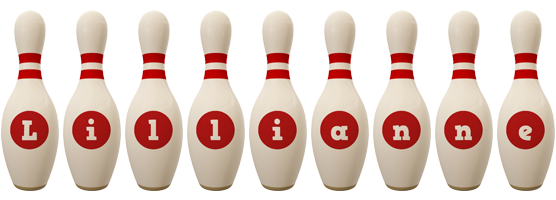 Lillianne bowling-pin logo