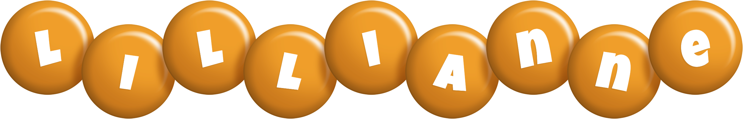 Lillianne candy-orange logo