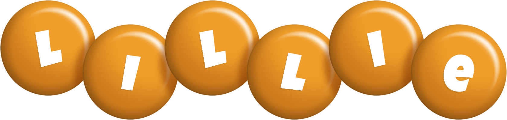 Lillie candy-orange logo
